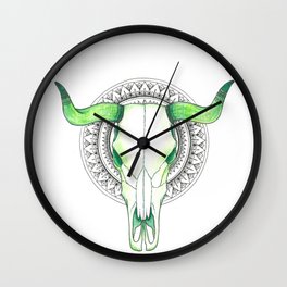 Mandala Taurus Wall Clock