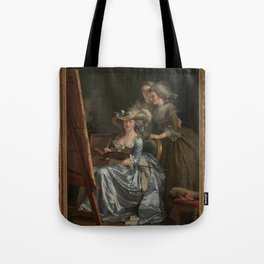 Adelaïde Labille-Guiard - Self-Portrait with Two Pupils, Marie Gabrielle Capet (1761–1818) and Marie Tote Bag