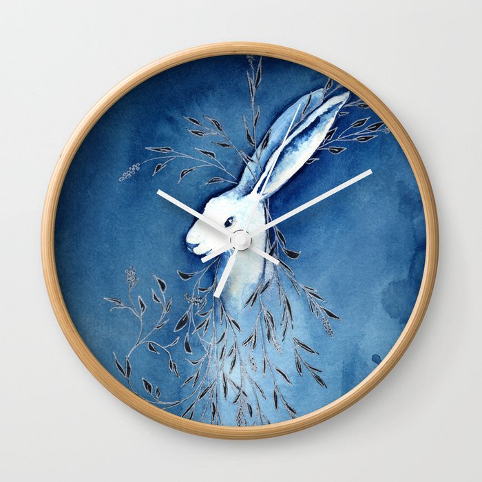 White rabbit Wall Clock