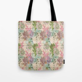 Flower on Wood Collection #2 Tote Bag