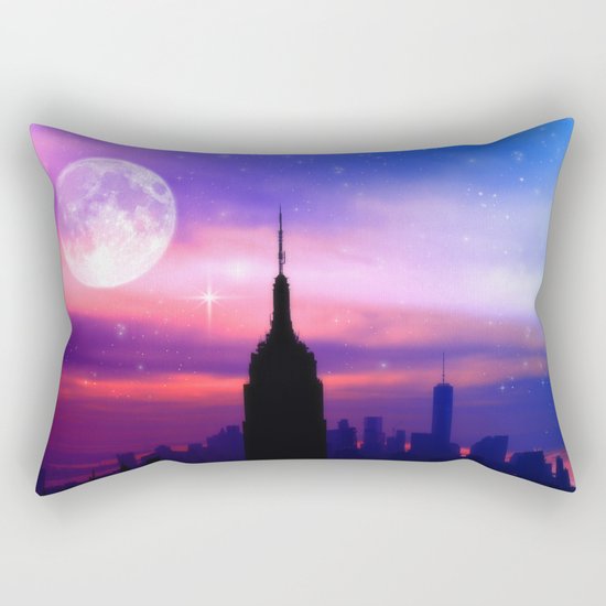 under the moon New York Rectangular Pillow