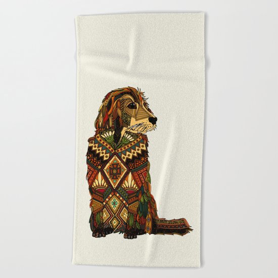 Golden Retriever ivory Beach Towel