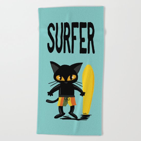 Surfer Beach Towel
