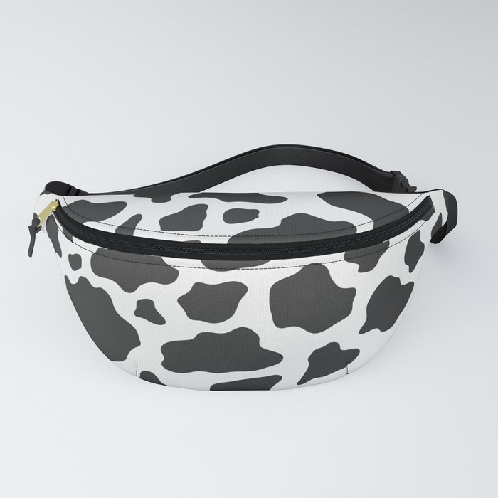 Black and White Cow Print Fanny Pack by Avenie Society6