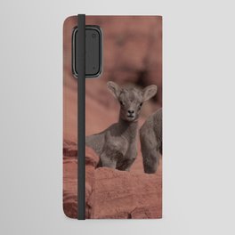 Twin Baby Desert Bighorn Sheep 0926 - Valley of Fire, Nevada Android Wallet Case