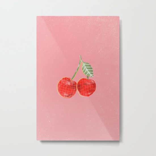 Yummi Cherry Metal Print