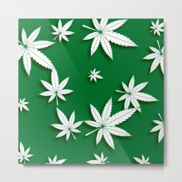 Cannabis, Also Known As Marijuana Leaf Pattern Metal Print | Strains, Flower, Weed, Marijuana, Pot, Green, Dispensary, Wallpaper, Seeds, Floral 
