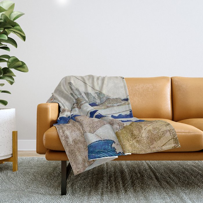 The Coast Searching Throw Blanket