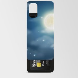 Magical Midnight Moon Starry Night Sky Android Card Case