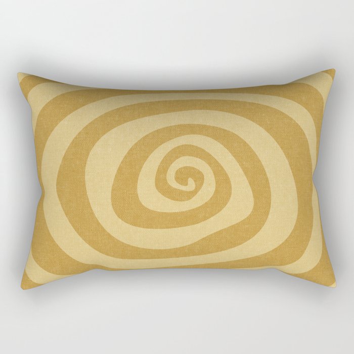 boho hypnosis - mustard Rectangular Pillow