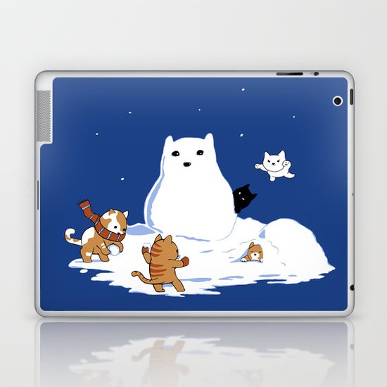 Snowcat Laptop & iPad Skin