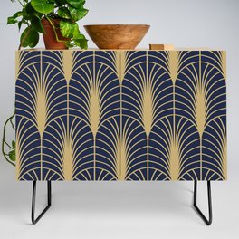 Arches in Navy and Gold Credenza