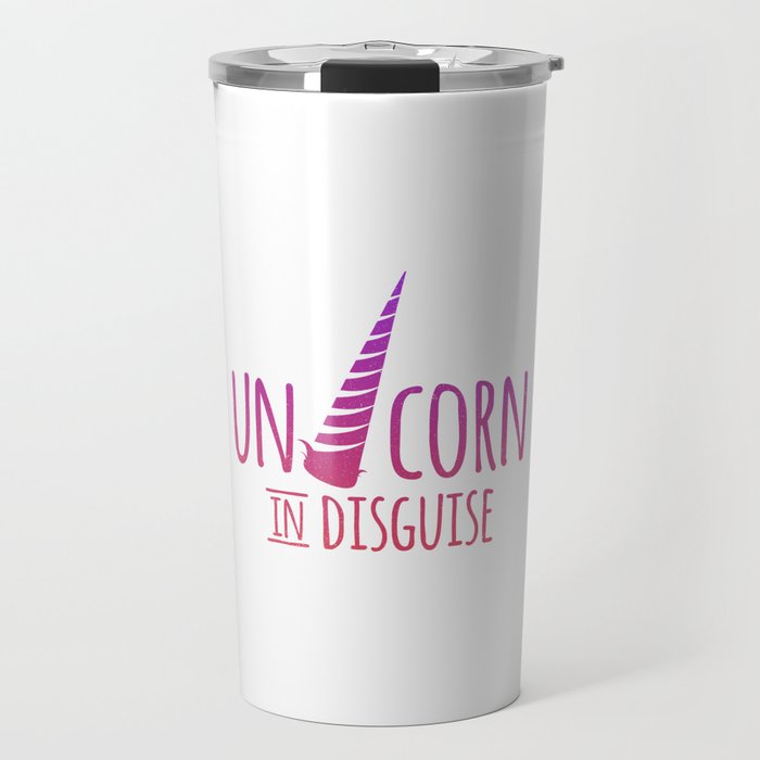 Unicorn in Disguise - Color Travel Mug