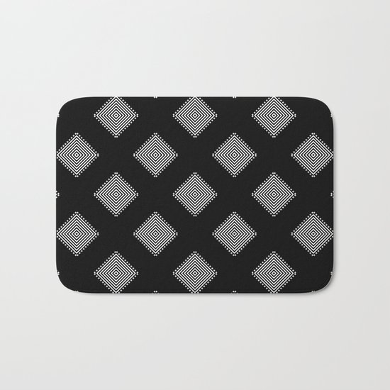 Optical Triangles Bath Mat