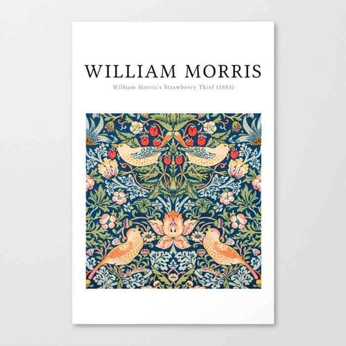 William Morris Strawberry Thief  Canvas Print
