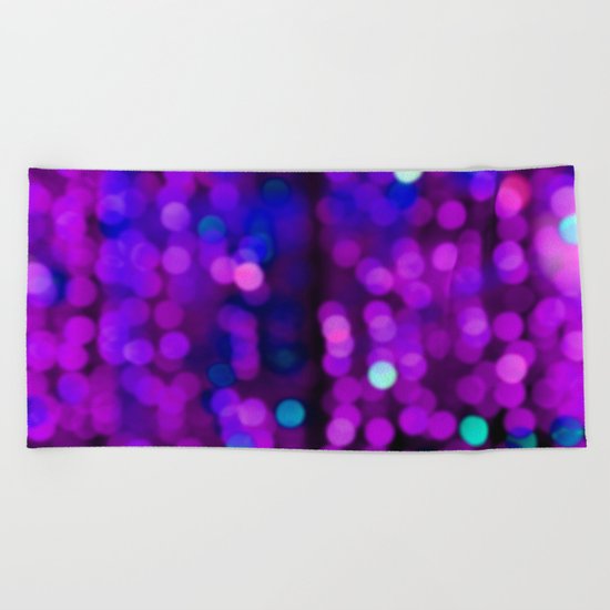 Purple Disco Beach Towel