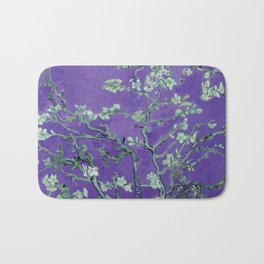 Vincent van Gogh "Almond Blossoms" (edited purple) Bath Mat