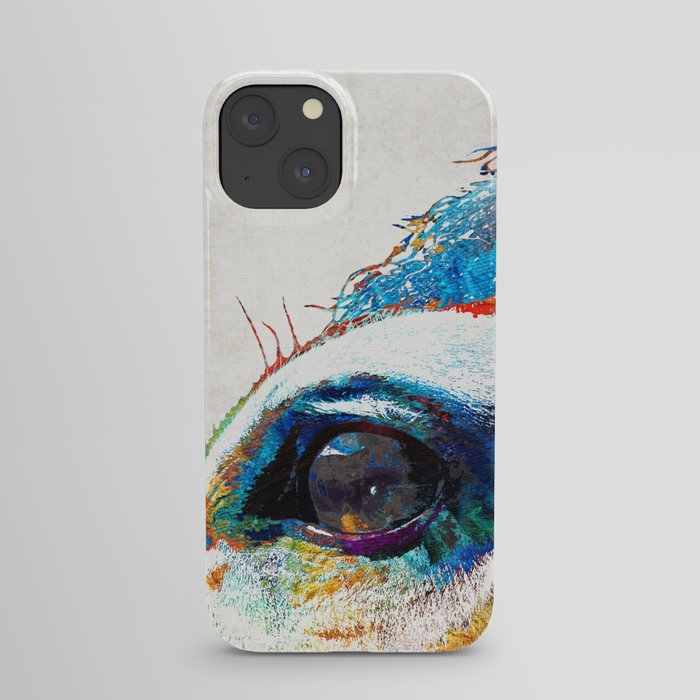 Colorful Horse Art - A Gentle Sol - Sharon Cummings iPhone Case