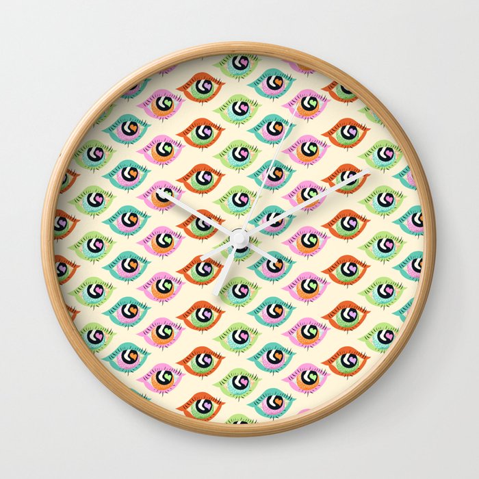 Retro eyes Wall Clock