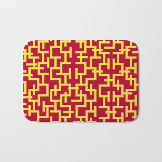 Colorful Maze II Bath Mat