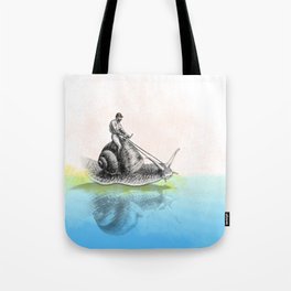 Snail Trail by the Pond Tote Bag
