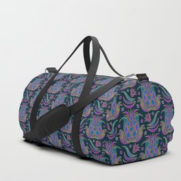 Luxe Pineapple // Midnight Blue Duffle Bag