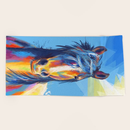 Horse Beauty Beach Towel
