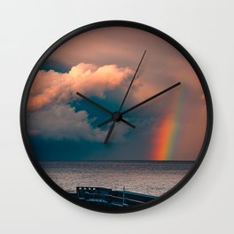 Cloud Rainbow Wall Clock