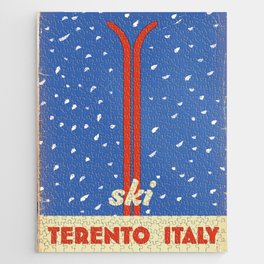 Terento Italy Ski poster Jigsaw Puzzle