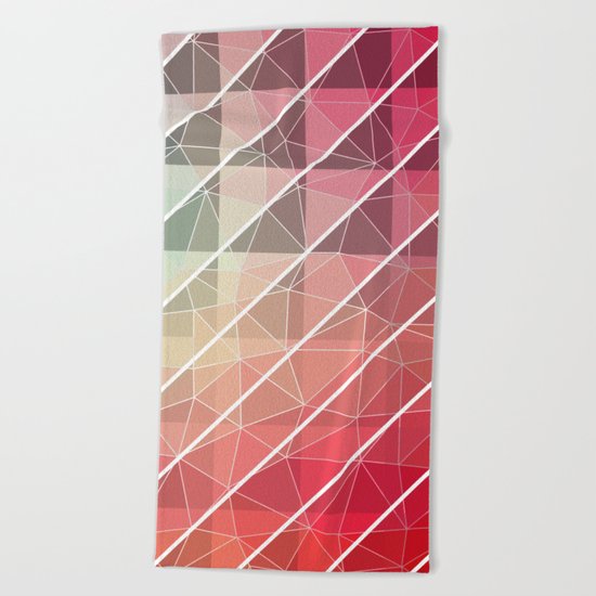 Abstract Geometric Design Beach Towel