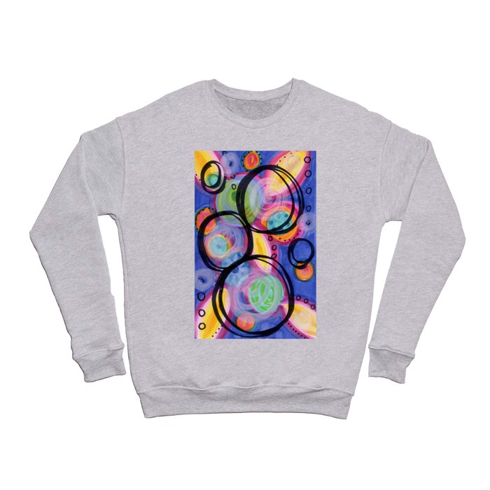 Colorful & Bold Circle Doodle Crewneck Sweatshirt