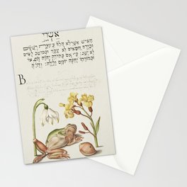 Vintage calligraphic floral art Stationery Card