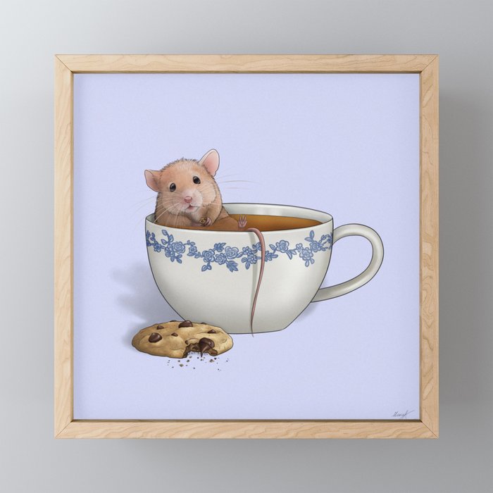Cup Of Mouse  Framed Mini Art Print