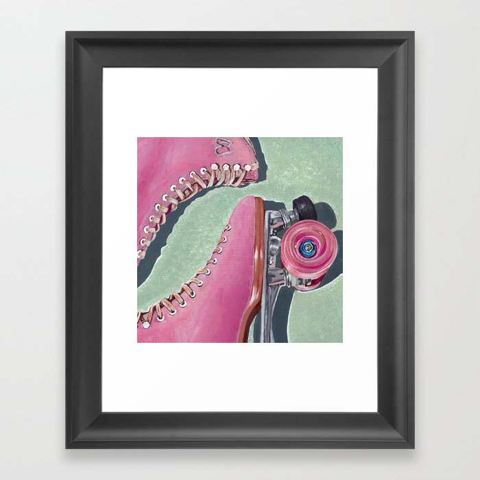 "Pink Skate" Framed Art Print