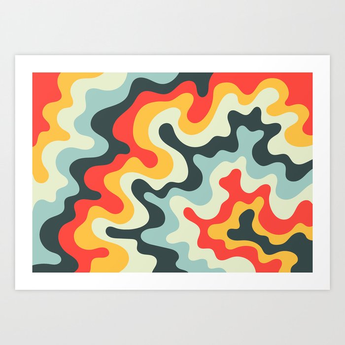 60s abstract shop art