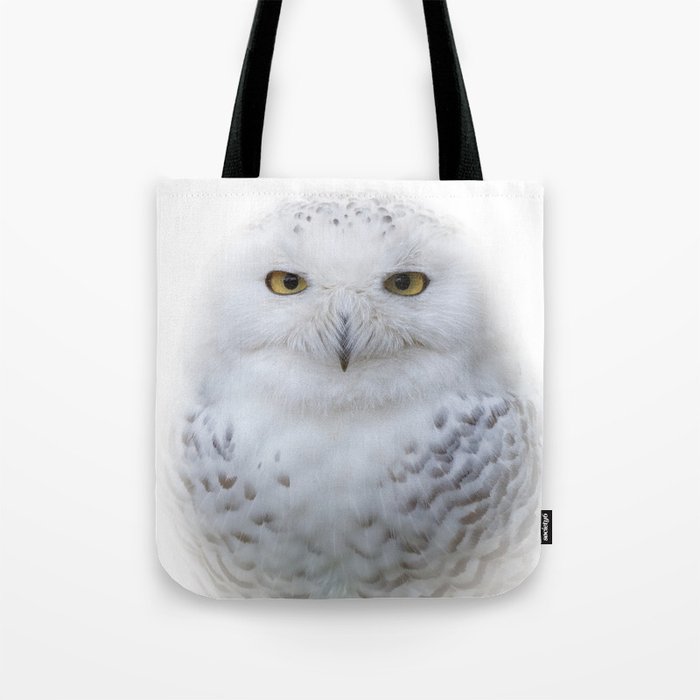 Dreamy Encounter with a Serene Snowy Owl Tote Bag