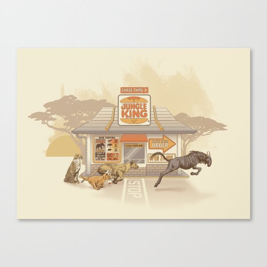 Fast Food (Jungle King) Canvas Print