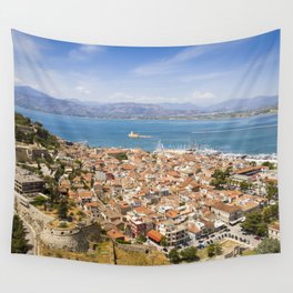 Nafplio from above Wall Tapestry