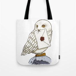 Hedwig Owl with Message Tote Bag