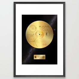 Voyager 1 Golden Record #1 Framed Art Print