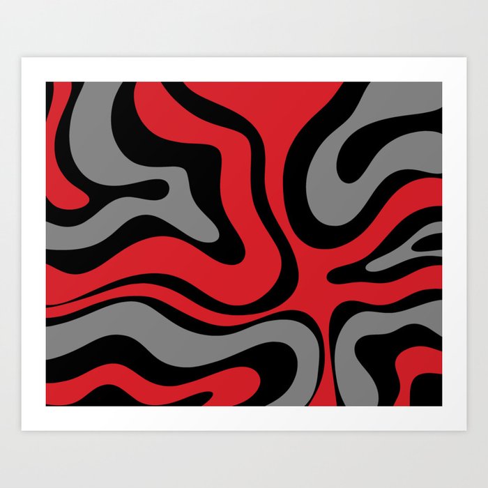 Retro Print Red Cool abstract wallpaper