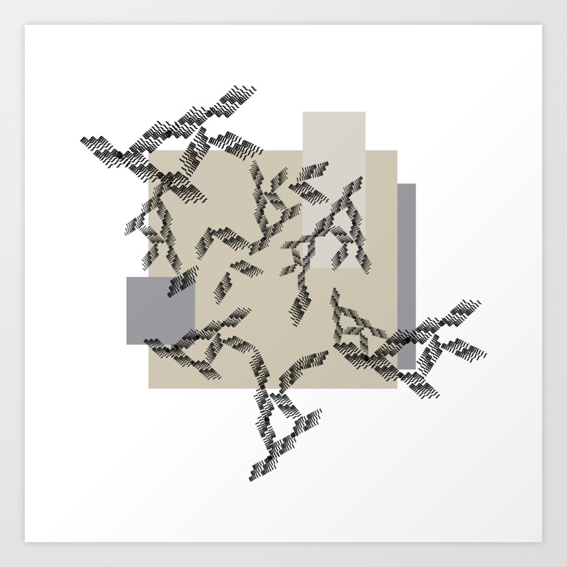 Abstract Illustration With Geometric Shapes In Soft Colors Perfect