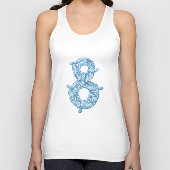 8 Cats Unisex Tank Top