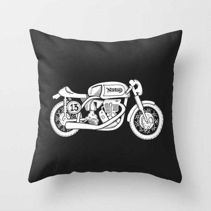Norton Model 30 - Cafe Racer series #2 Throw Pillow