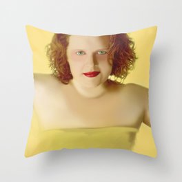 Golden Girl Throw Pillow