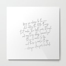 Morgan Harper Nichols Quote Poster Print  Typography Quote Print Positive Quote Metal Print