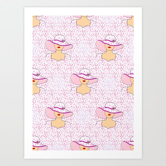 Fashion Pattern Art Print
