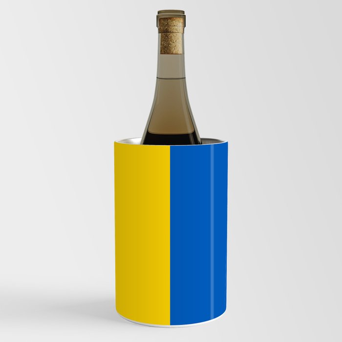 Blue and Yellow Flag Vertical Wine Chiller
