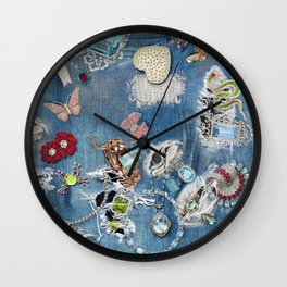 Jeans Bling Wall Clock