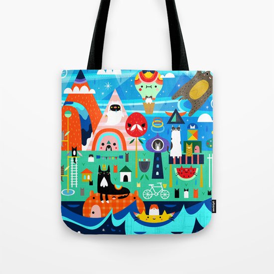 Kitty Island Tote Bag